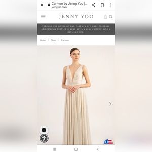 Jenny Yoo Dress size 14 Gold